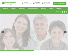 Tablet Screenshot of greenwoodsdental.com